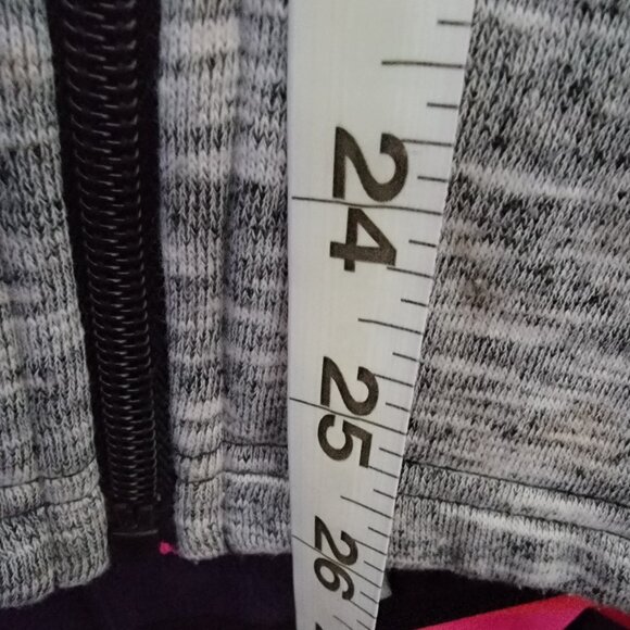 Women's Full-Zip Athletic Jacket Heather Gray & Black - Picture 8 of 14